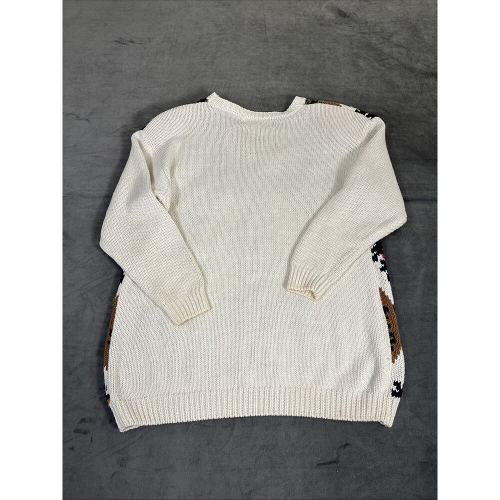 Vintage Chrysantheme Women’s Size 18/20 Knitted By Hand Grandma Core Sweater - Picture 12 of 15